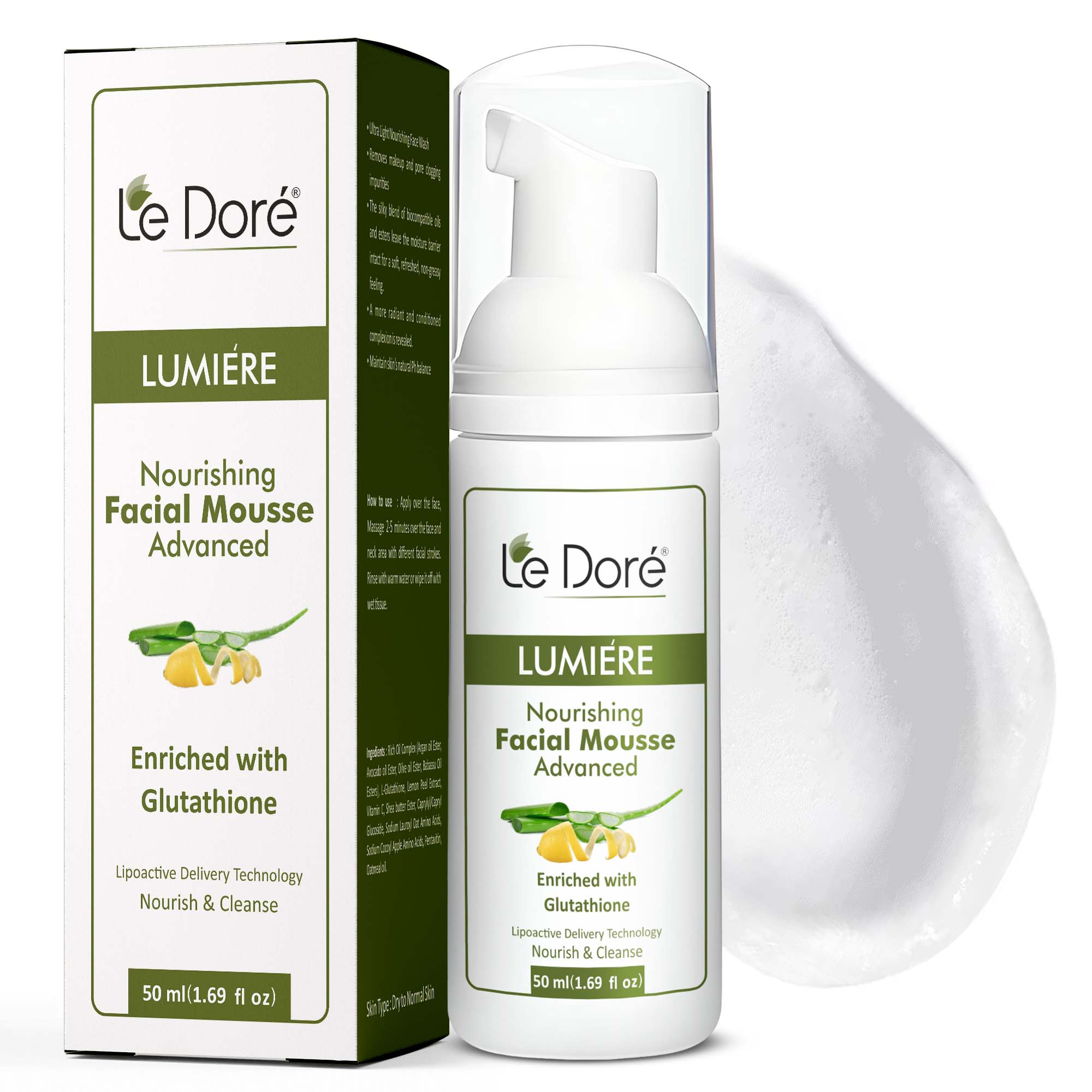 Lumiere Foaming Oil Cleanser Face Wash  Le Dore