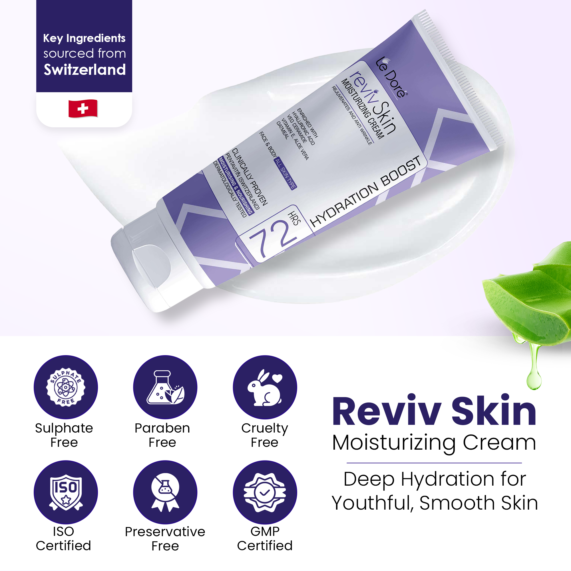 RevivSkin Moisturizer With Hyaluronic Acid