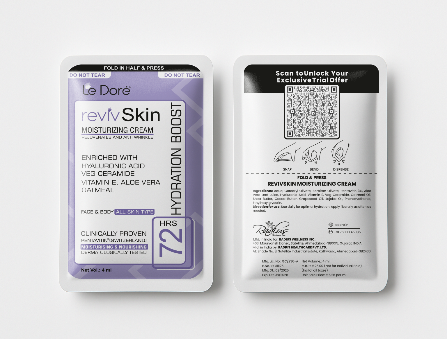 RevivSkin Moisturizer With Hyaluronic Acid