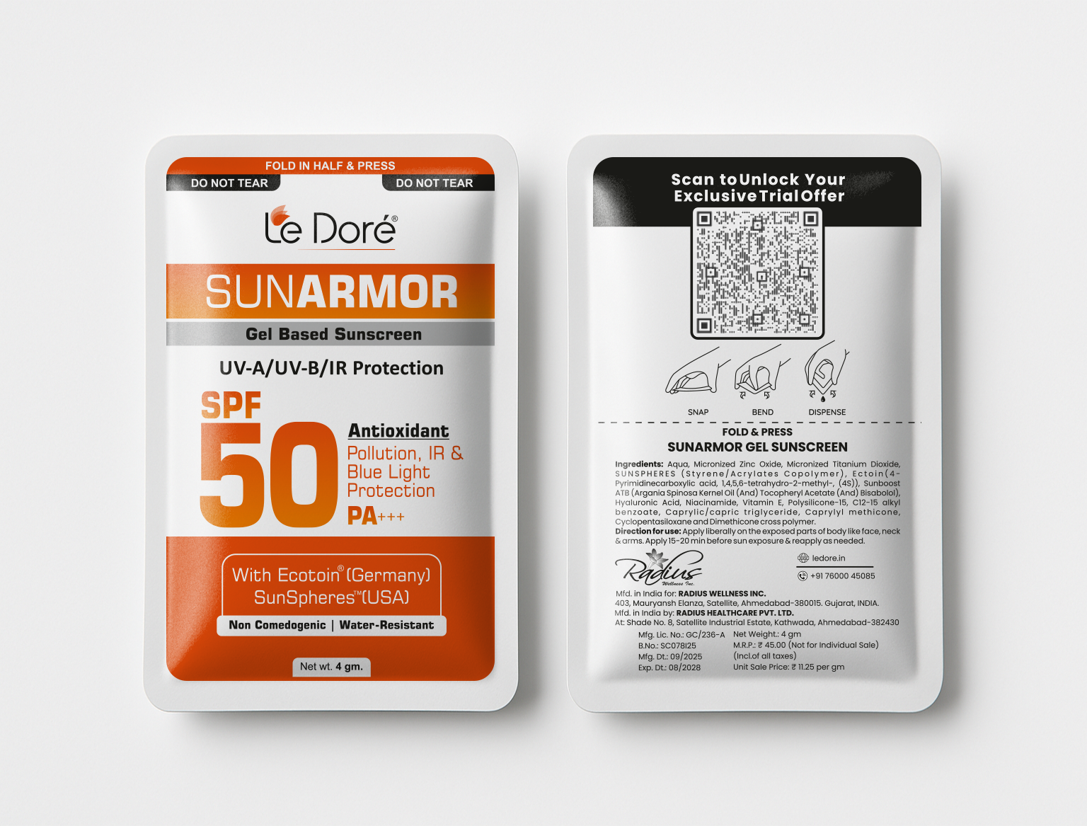 Sunarmor SPF Gel Sunscreen