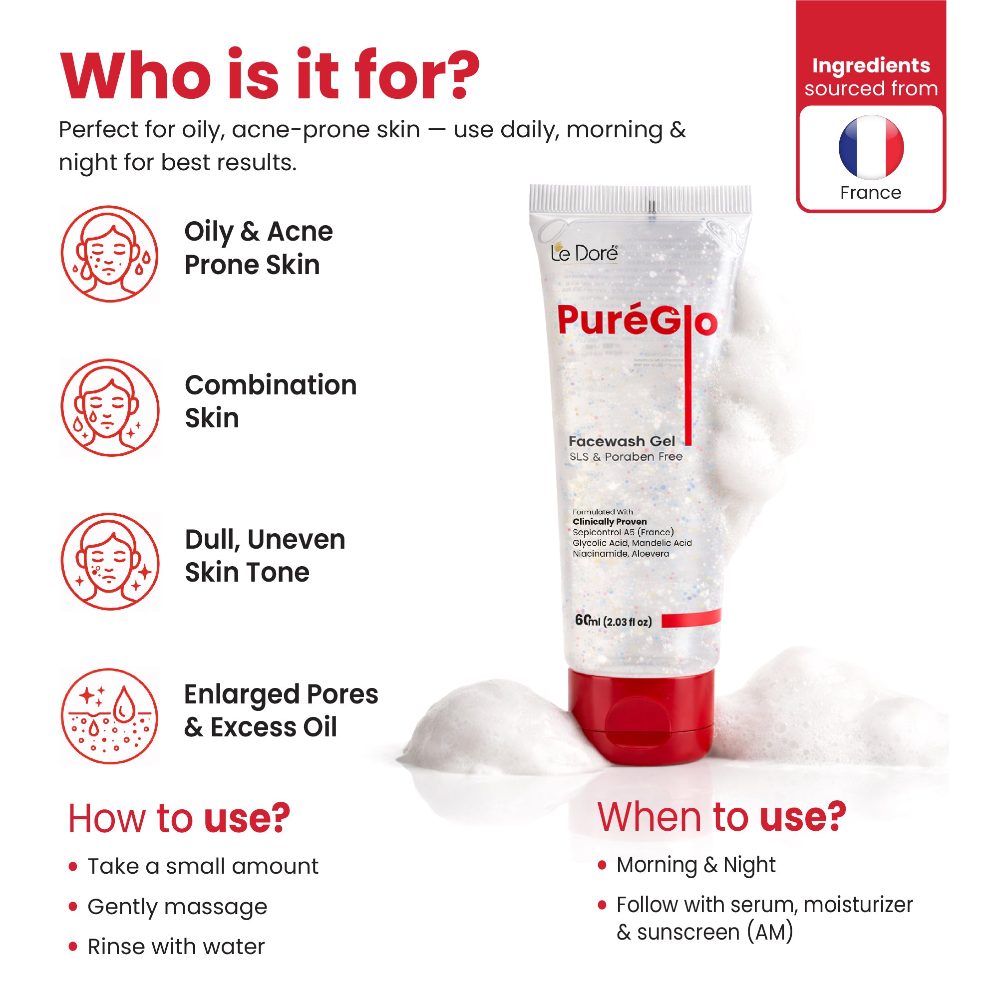 PureGlo Face Wash Gel