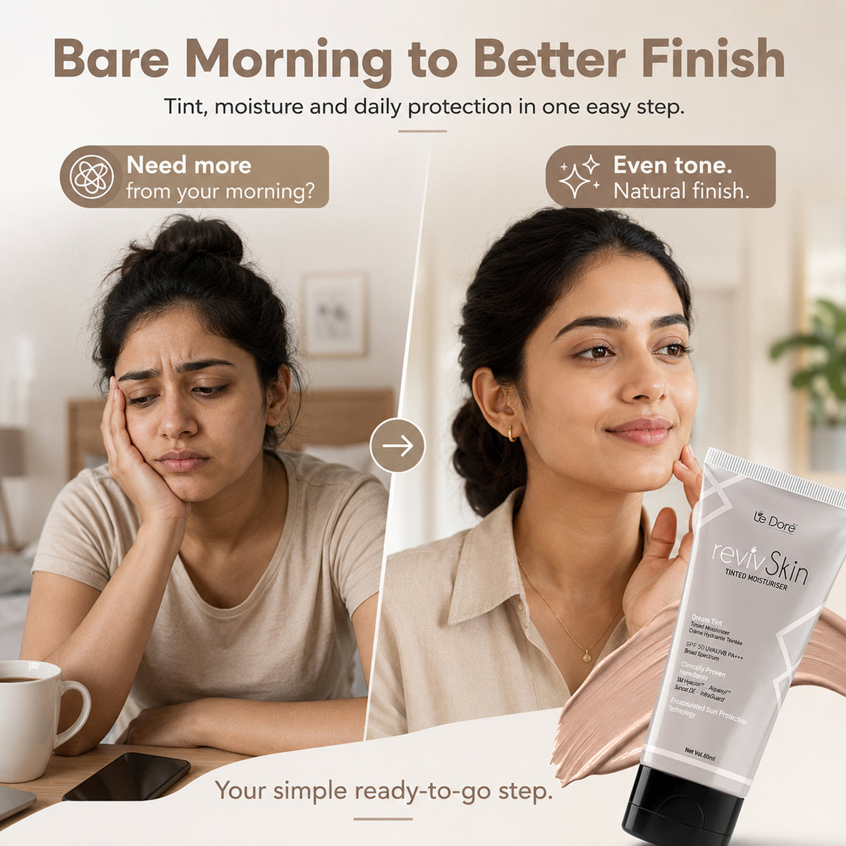 RevivSkin Tinted Moisturizer SPF 50