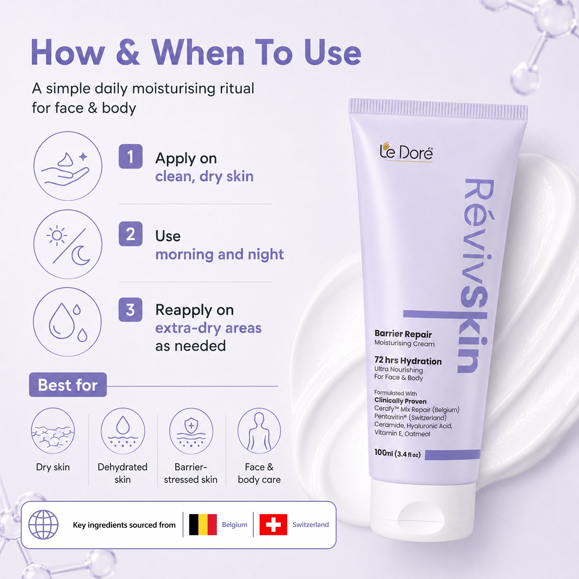 RevivSkin Moisturizer With Hyaluronic Acid