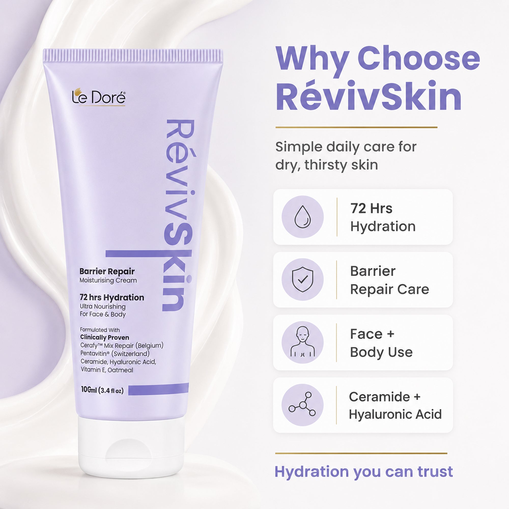 RevivSkin Moisturizer With Hyaluronic Acid