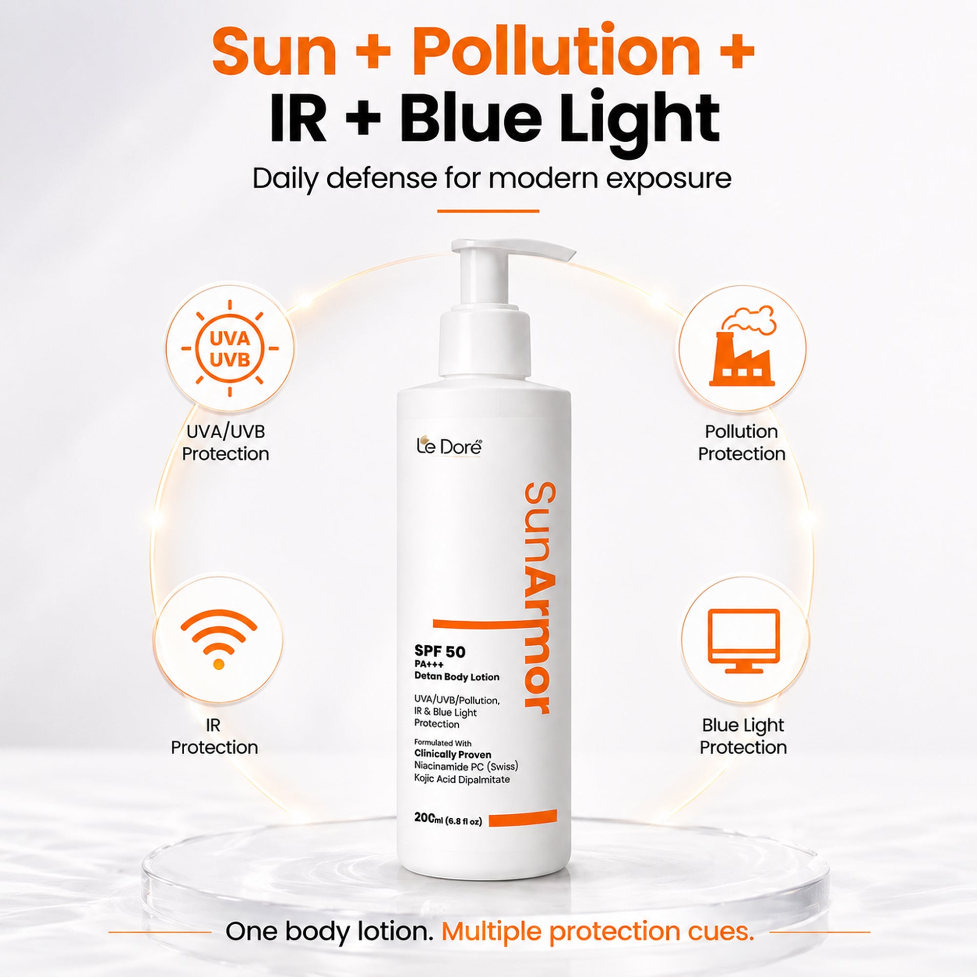 Le Doré SunArmor SPF 50 PA+++ Detan Body Lotion