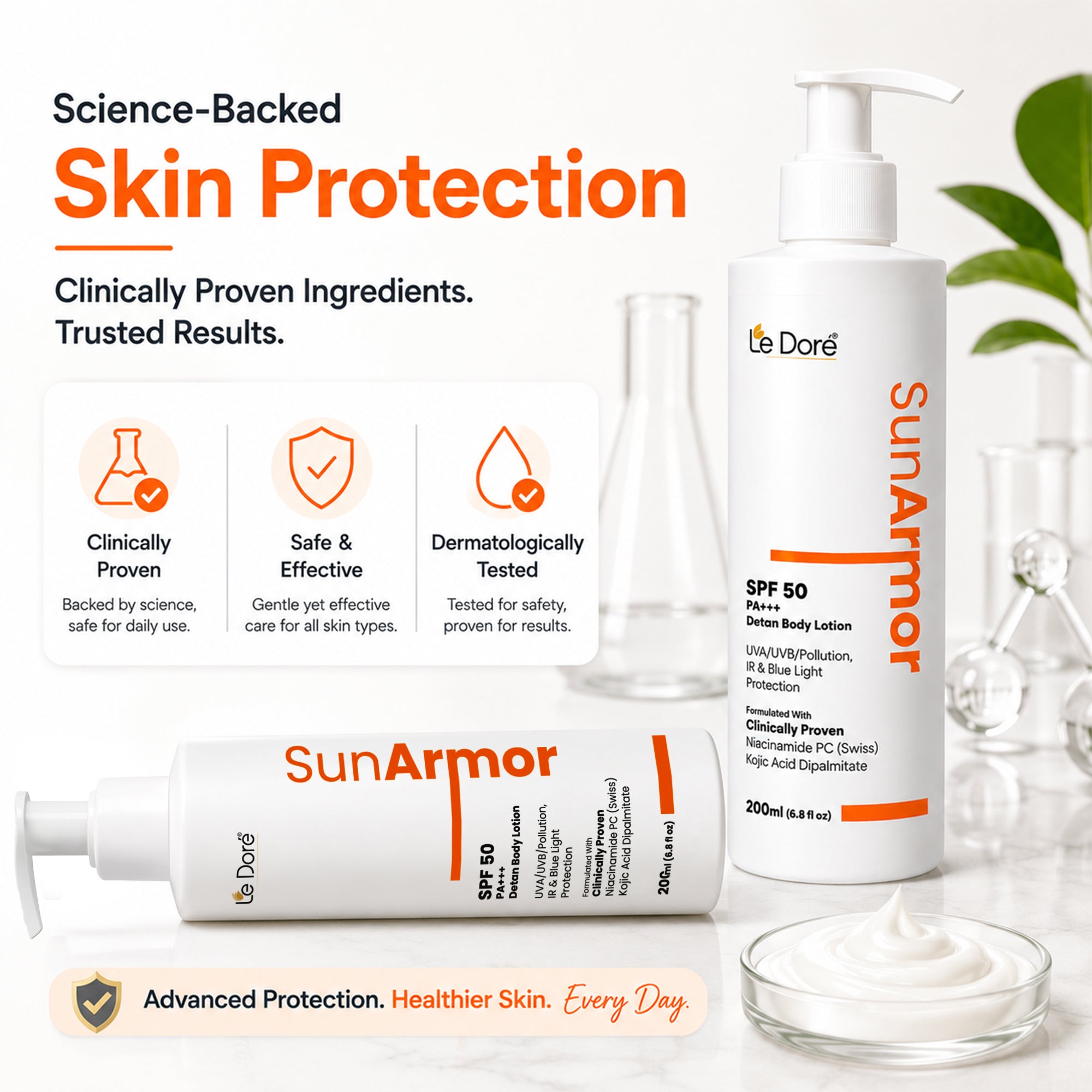 Le Doré SunArmor SPF 50 PA+++ Detan Body Lotion